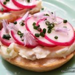 Radish Toast with Chive Blossom Butter