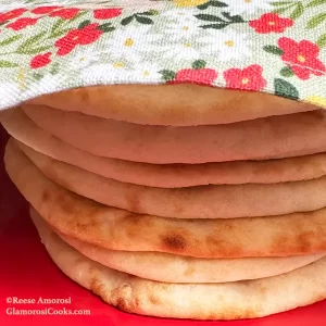 Easy Flatbread Recipe by Reese Amorosi for GlamorosiCooks.com